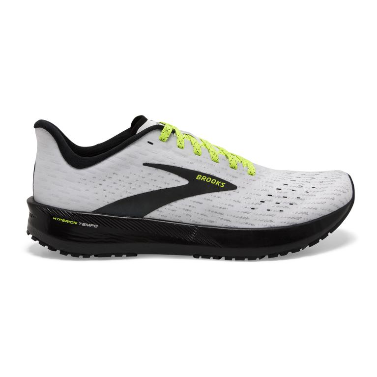 Brooks Hyperion Tempo Men's Road Running Shoes - White/Nightlife/Black (80574-EVDF)